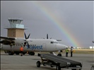 Perth Airport - Skywest with Rainbow!